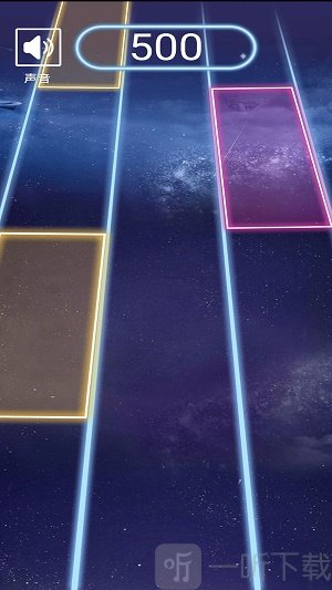 节奏的钢琴白块