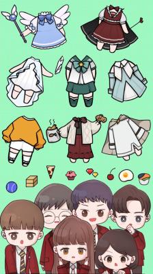 校园少女的时装图1