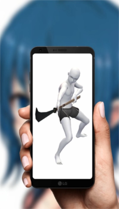 绘制动漫姿势3D图1