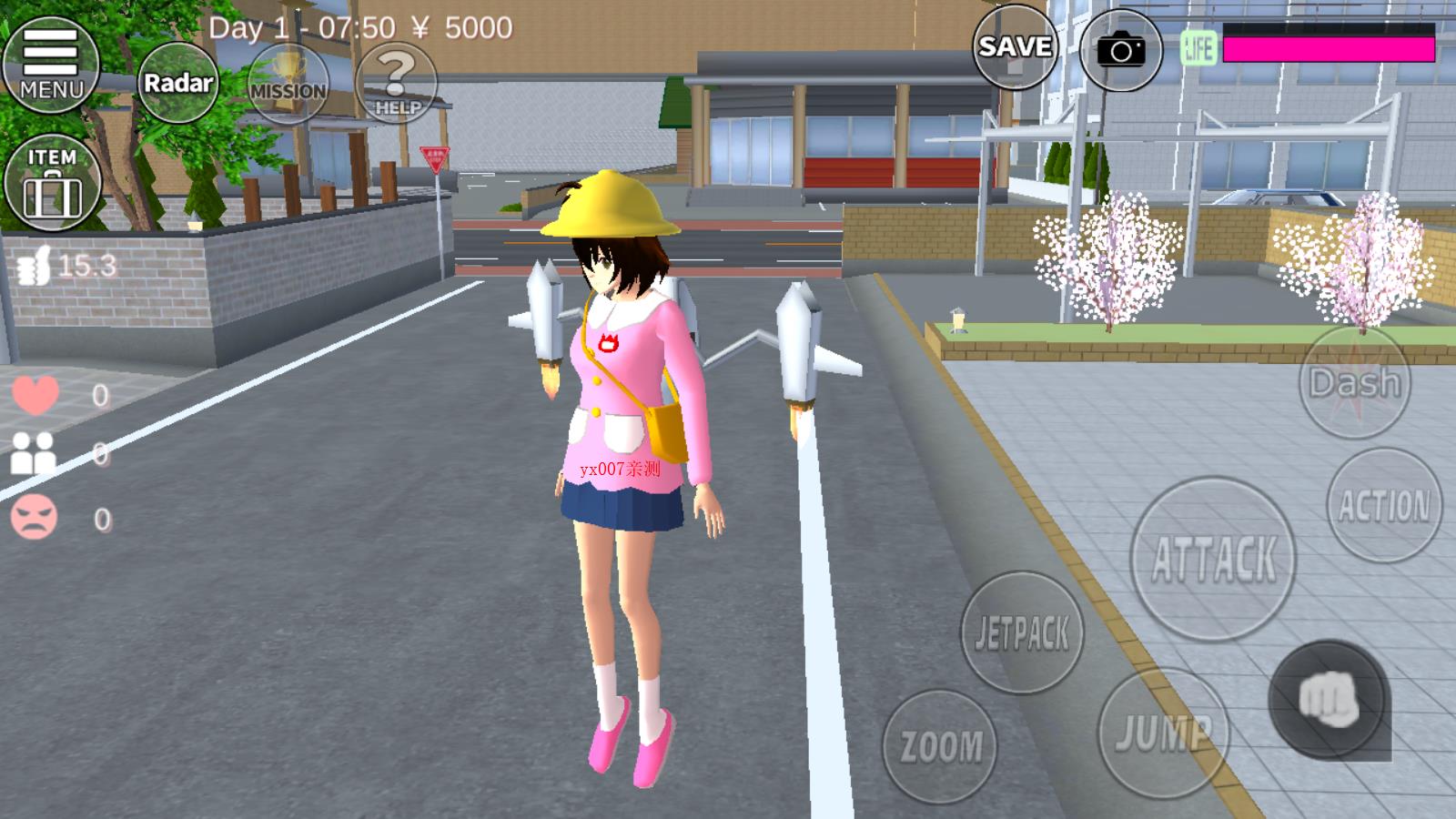 樱花校园模拟器英文版1.041.11图3