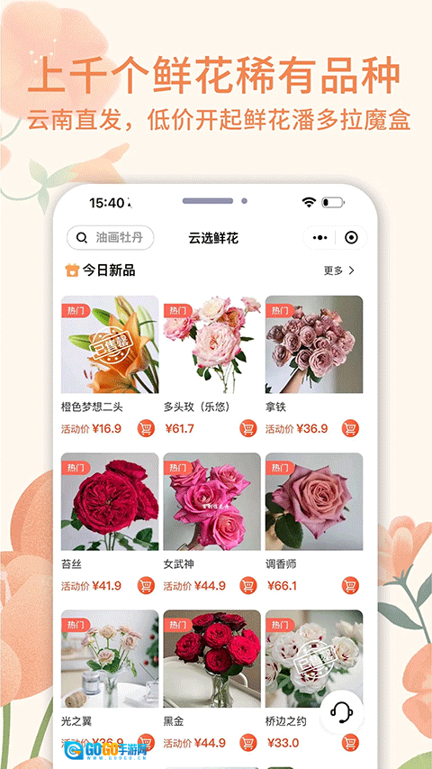 云选鲜花批发图1