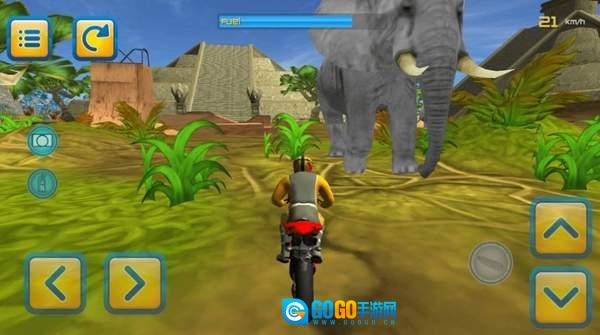 森林摩托车跳跃图1