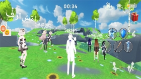 动漫女孩跑步