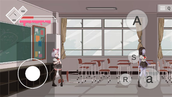 白毛少女大战僵尸圣诞版