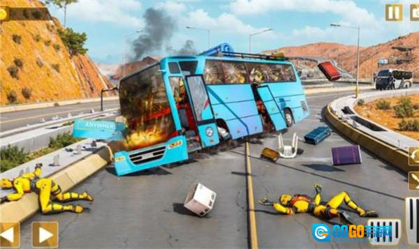 3D高速公路巴士碰撞模拟器双人闯关图3