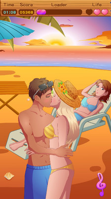 情侣偷偷接吻游戏图3