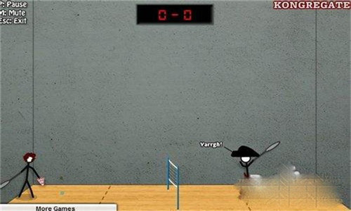 火柴人打羽毛球图3