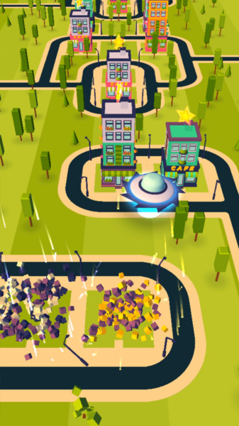 太空船粉碎城市图3