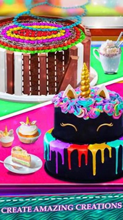 彩虹独角兽甜点图3