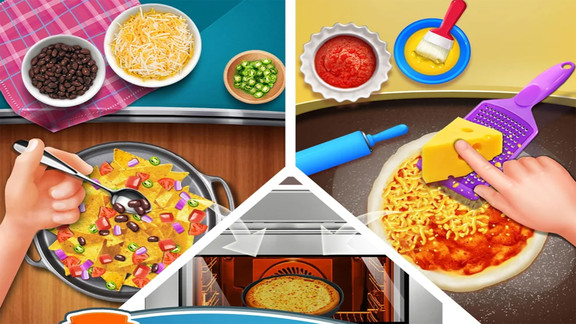 街头食品摊烹饪图1