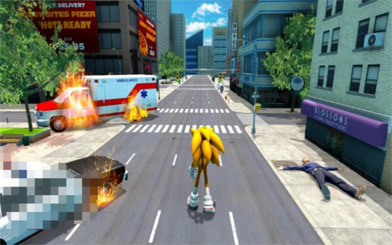 超级蓝刺猬绳索英雄图1