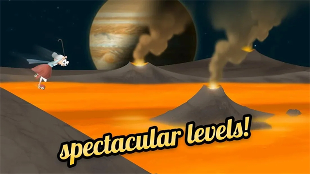 跑酷老奶奶无限金币版图2