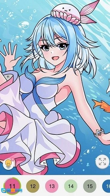 公主梦幻涂色图4