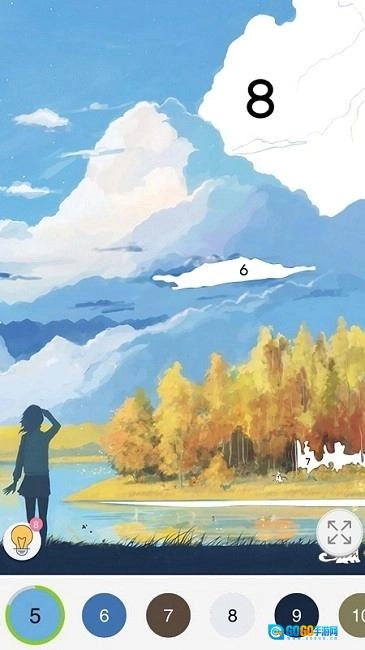 公主梦幻涂色图1