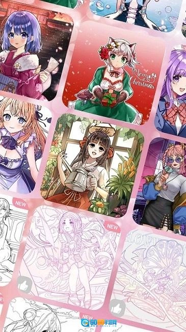 公主梦幻涂色图2