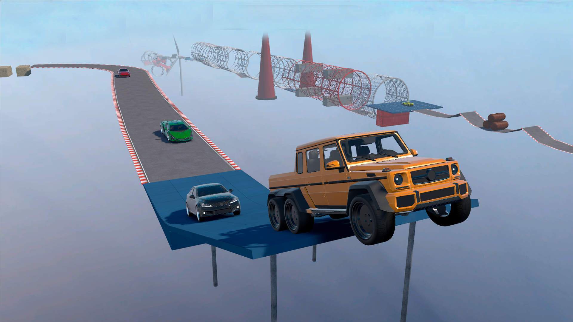 超长斜坡汽车特技赛最新版图1