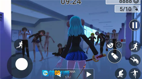 动漫女孩僵尸猎人现场手机版图4