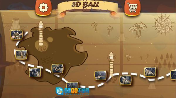 3D滚动平衡球游戏图3