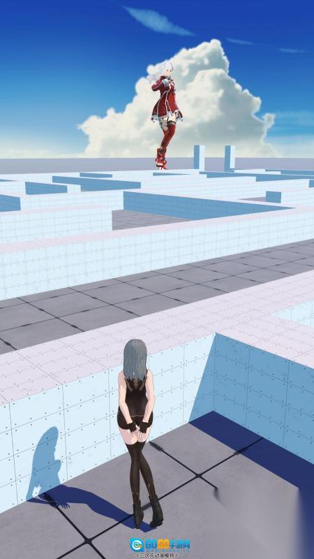 动漫模特穿越迷宫的少女图3