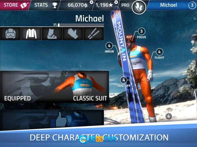 滑雪交叉跳跃图1