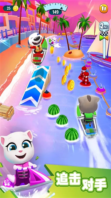 汤姆猫的摩托艇无限金币无限钻石版图1