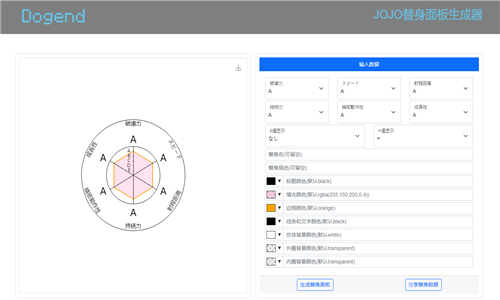 JOJO面板生成器最新版(2)