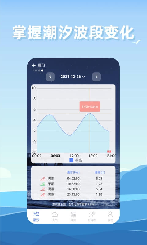 赶海潮汐-离线潮汐表图1