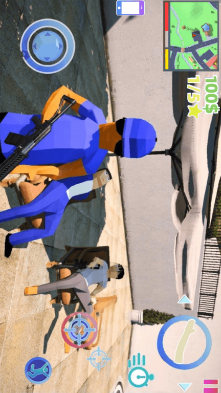 像素枪破坏射击-像素侠盗开放城市图1