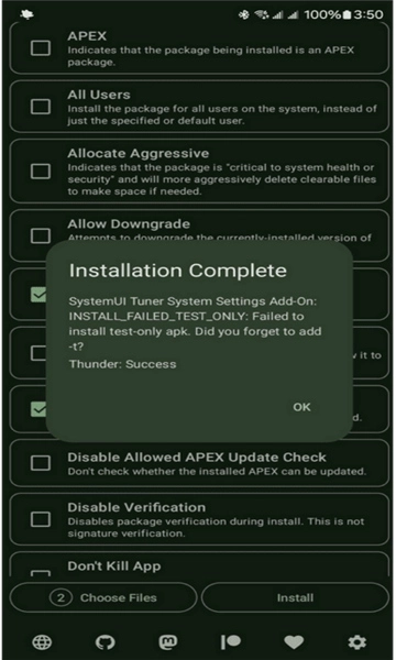 Install with Options(5)