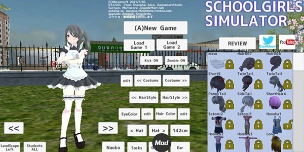 校园女生模拟器mod英文版图1