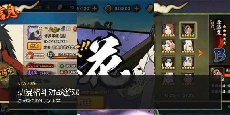动漫格斗对战游戏