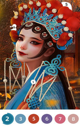 花花数字填色(3)