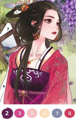 花花数字填色(4)