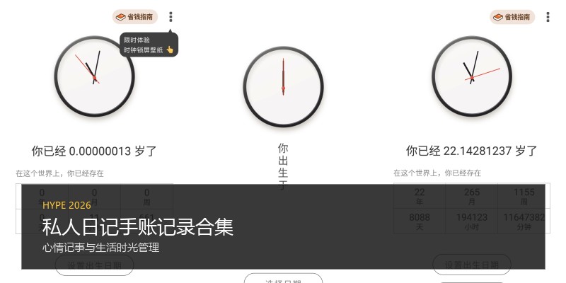 私人日记手账记录合集