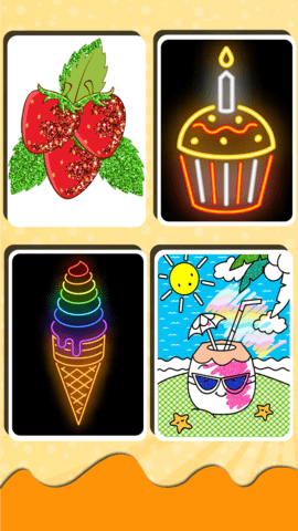 儿童画画水果涂色(4)