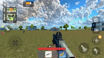 女战士跳伞枪战图1