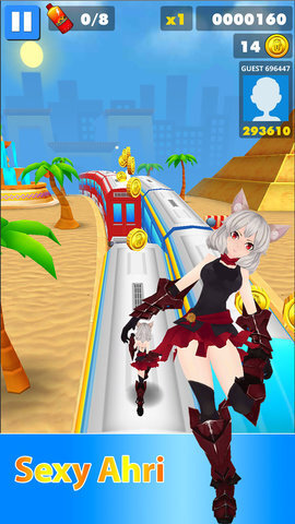 地铁美女跑酷(2)