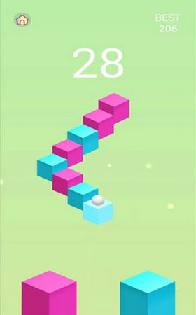 粉蓝跳跳球游戏(4)