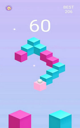 粉蓝跳跳球游戏(2)