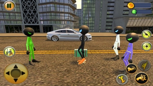 绿火柴人绳索英雄图3