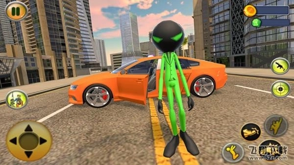 绿火柴人绳索英雄图1