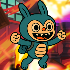 拉布布喷气背包跑酷