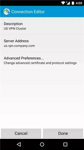 anyconnect 安卓版图1
