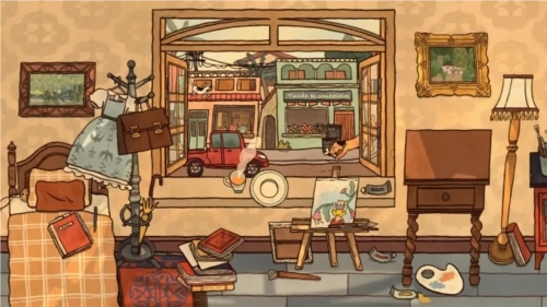 窗台上的蝴蝶图1