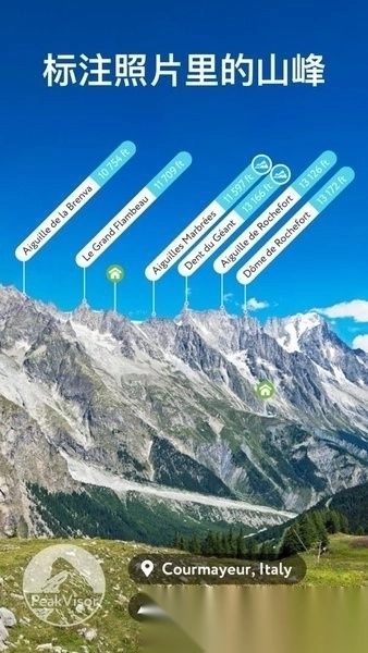 peakvisor识别山峰图1