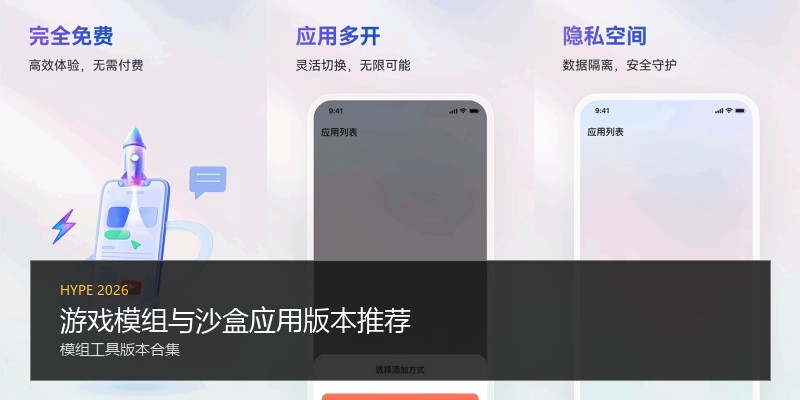 游戏模组与沙盒应用版本推荐