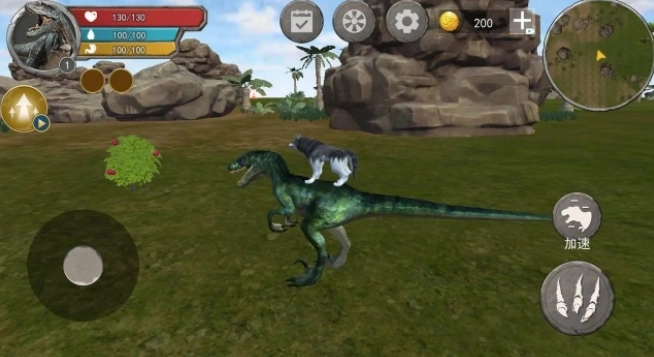 恐龙抗狼吞噬生存