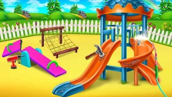 游乐园清理模拟器(Amusement Park Cleaning &amp; Repair)图2