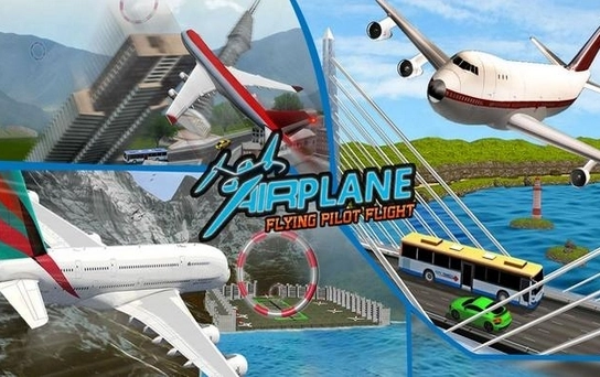 城市飞行驾驶员模拟器(Flying Plane Flight Simulator 3D)图3