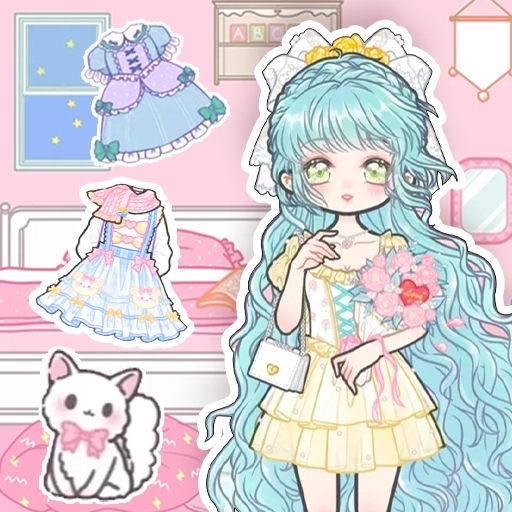 托卡粉彩少女换装游戏